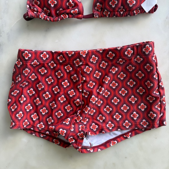 NWT - Cider Floral Short Bikini Set - Picture 4 of 5
